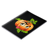 ハロウィンカおもしろいンプキン顔 ノートブック (左側)