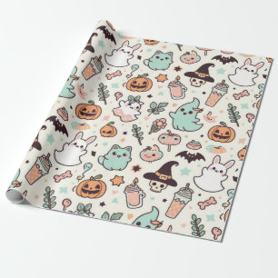 ハロウィンカウィパステル ラッピングペーパー