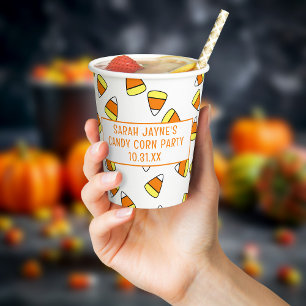 ハロウィンカウトキャンディーコーンパーティー紙カップ 紙コップ