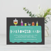 ハロウィンカクテルコスチュームパーティの招待状 招待状 (スタンド正面)