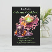 ハロウィンカクテルコスチュームパーティー 招待状 (スタンド正面)