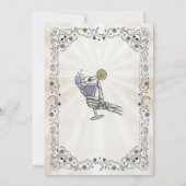 ハロウィンカクテルパーティー眼球おもしろい 招待状 (裏面)