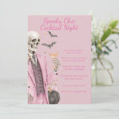 ハロウィンカクテルパーティー | 不気味にエレガントな夜 招待状 (スタンド正面)