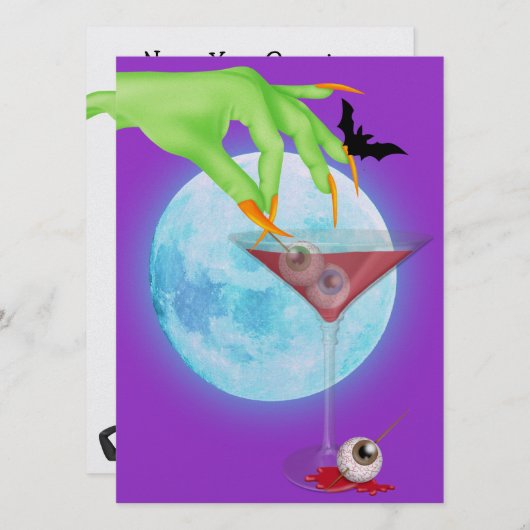ハロウィンカクテル – SRF 招待状 (正面/裏面)