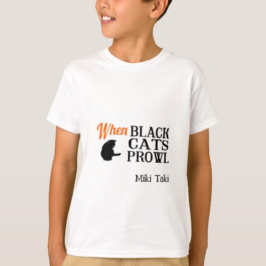 ハロウィンカスタムお洒落おもしろい猫 Tシャツ (正面)