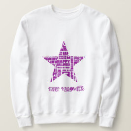 ハロウィンカスタムタイポグラフィクールパープル スウェットシャツ