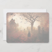 ハロウィンカスタムパーティー招待状 墓地 招待状 (裏面)