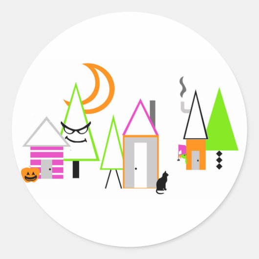 ハロウィンカスタムヴィレッジブラック ラウンドシール (正面)