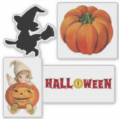 ハロウィンカスタムヴィンテージカットのビニールのシール シール (正面)