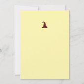 ハロウィンカスタム不気味の可愛いお洒落黄色 招待状 (裏面)