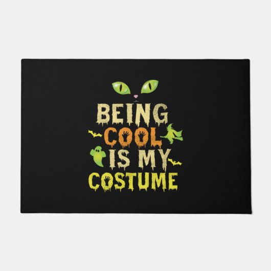 ハロウィンカッコいいは私の衣装誕生日 ドアマット (正面)