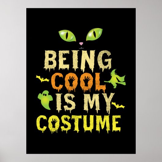 ハロウィンカッコいいは私の衣装誕生日 ポスター (正面)