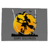 ハロウィンカッコいいウィッチホリデイ ラージペーパーバッグ (裏面)