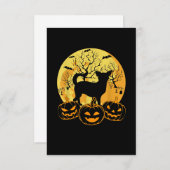 ハロウィンカッコいいコスチュームチワホアドグッズ 出欠カード (正面/裏面)