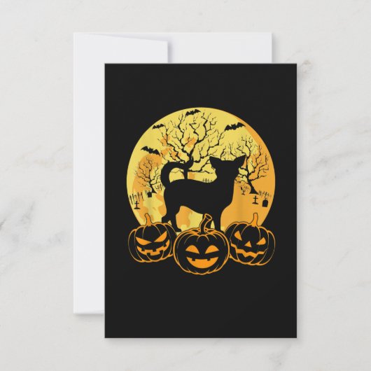 ハロウィンカッコいいコスチュームチワホアドグッズ 出欠カード (正面)