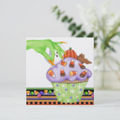 ハロウィンカップケーキパーティーの招待状 by SRF 招待状 (スタンド正面)