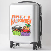 ハロウィンカップケーキ シール (スーツケース)