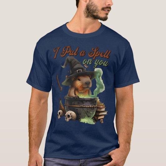 ハロウィンカピバラのプレミアムフレンズ Tシャツ (正面)