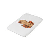 ハロウィンカボチャおかしいハロウィンカボチャ バスマット (アングル)