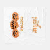 ハロウィンカボチャおばあちゃん フリースブランケット (正面(横))