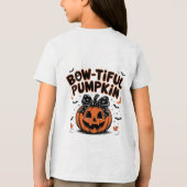 ハロウィンカボチャおもしろい トライブレンドTシャツ (裏面)