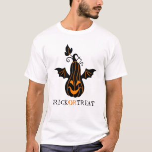 ハロウィンカボチャが揺れているこうもり Tシャツ