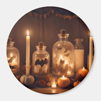 ハロウィンカボチャこうもりかわいい不気味フェスティバル魔法 マグネット