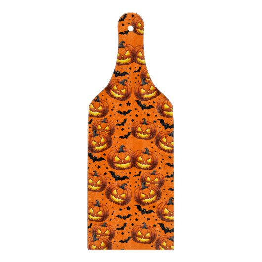 ハロウィンカボチャとこうもり カッティングボード (正面)