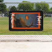 ハロウィンカボチャとフクロウ 横断幕 (インサイチュ)