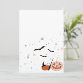 ハロウィンカボチャと魔女 招待状 (スタンド正面)