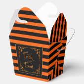 ハロウィンカボチャのオレンジとブラックトリック フェイバーボックス (オープン)