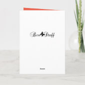 ハロウィンカボチャのカップケーキハッピーバースデーカード カード (裏面)