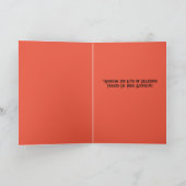 ハロウィンカボチャのカップケーキハッピーバースデーカード カード (内部)