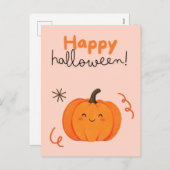 ハロウィンカボチャのカード シーズンポストカード (正面/裏面)