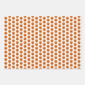 ハロウィンカボチャのキャンディーコーンをトリックまたは治療 ラッピングペーパーシート (正面)