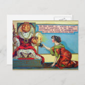 ハロウィンカボチャのキングヴィンテージ休日はがき シーズンポストカード (正面/裏面)