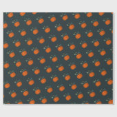 ハロウィンカボチャのギフトラッピング紙 ラッピングペーパー (フラット)
