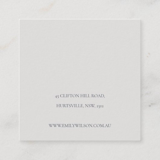 ハロウィンカボチャのクモのウェブバンドネックレスディスプレイ スクエア名刺 (裏面)