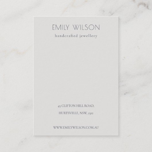 ハロウィンカボチャのクモのウェブロゴイヤリングネックレス 名刺 (裏面)