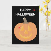 ハロウィンカボチャのグリーティングカード カード (黄色い花)