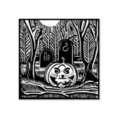 ハロウィンカボチャのゴム印 ラバースタンプ (インプリント)