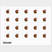 ハロウィンカボチャのシール スクエアシール (シート)