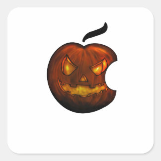 ハロウィンカボチャのシール スクエアシール