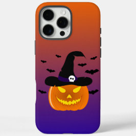 ハロウィンカボチャのジャックO'ランタンウィッチハット iPhone 16 PRO MAXケース