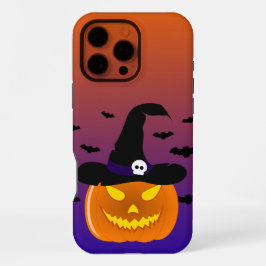 ハロウィンカボチャのジャックO'ランタンウィッチハット iPhone 16 PRO MAXケース