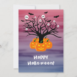 ハロウィンカボチャのジャックO'ランタンデッド・ツリー
