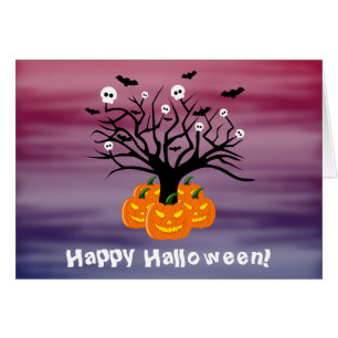 ハロウィンカボチャのジャックO'ランタンデッド・ツリー