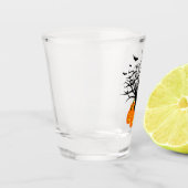 ハロウィンカボチャのジャックO'ランタンデッド・ツリー ショットグラス (左)