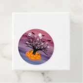 ハロウィンカボチャのジャックO'ランタンデッド・ツリー フェイバータグ (インサイチュ)