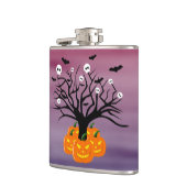 ハロウィンカボチャのジャックO'ランタンデッド・ツリー フラスク (左)